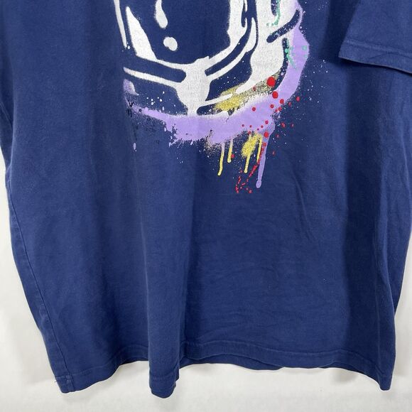 Billionaire Boys Club Spaceman T Shirt Mens Size XXL 2XL Navy Blue Short Sleeve - Picture 6 of 10